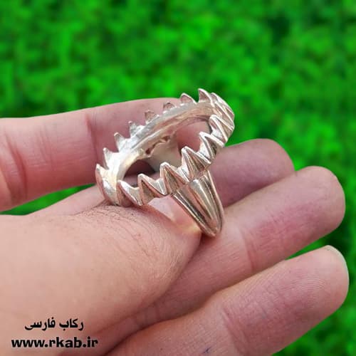 انگشتر جواهری مردانه فقط رکاب خالی رکاب فارسی