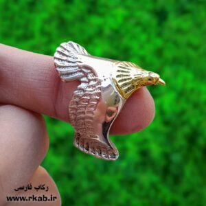 انگشتر نقره اسپرت عقاب رکاب فارسی