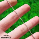 زنجیر رولو نقره عیار 925 رکاب فارسی
