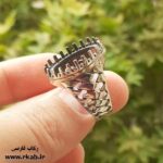 رکاب نقره مردانه تار عیار 925 آبکاری رودیوم