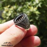 رکاب نقره گندم عیار 925 مردانه