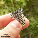 رکاب نقره مردانه طرح ورساچ فروشگاه رکاب فارسی