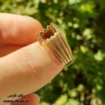 رکاب برنجی نگین مربع فروشگاه رکاب فارسی