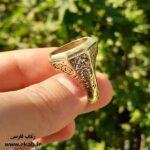 رکاب برنجی درشت و سنگین مدل جهان در فروشگاه رکاب فارسی