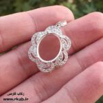 قاب نقره بدون سنگ فروش انواع پلاک خالی زنانه