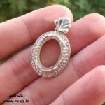 قاب گردنبند نقره روبینا خرید انواع پلاک زنانه نقره فروشگاه رکاب فارسی