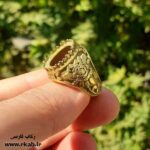 قاب انگشتر برنجی خاص رکاب فارسی