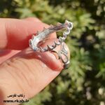رکاب اشکی نقره عیار 925 زنانه و مردانه رکاب فارسی