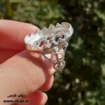 رکاب نقره برای سنگ عقیق و فیروزه رکاب فارسی