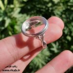 قاب انگشتر گرد نقره عیار 925