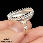 پایه رکاب نقره چنگی مردانه عیار 925 رکاب فارسی