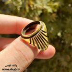 رکاب برنجی سیاه قلم رکاب فارسی