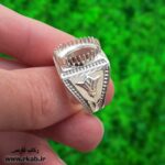 رکاب نقره مدل تاج اسپرت و مردانه رکاب فارسی