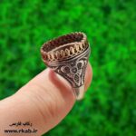 رکاب نیمه دستساز نقره مردونه عیار 925 رکاب فارسی