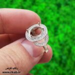 رکاب زنانه نگین دار نقره عیار 925 رکاب فارسی