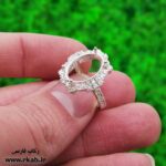 رکاب نقره زنانه عقیق مدل مخراجی رکاب فارسی