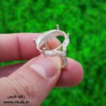 رکاب زنانه برای فیروزه نقره 925 رکاب فارسی