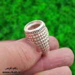 رکاب نقره آینه با چنگ دیواره ای