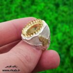 انگشتر رکاب یاعلی نقره عیار بالاتر از 925 رکاب فارسی