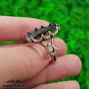 رکاب صفوی سیاه قلم نقره رکاب فارسی