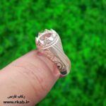 رکاب مردانه نگین ریز جنس نقره رکاب فارسی