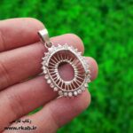 مدال برای فیروزه نقره نگین مخراجی درشت رکاب فارسی