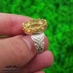رکاب انگشتر نقره ماشینی تمیز و درجه 1 در رکاب فارسی