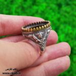رکاب نقره هو 110 نقش دار و برجسته فروشگاه آنلاین رکاب نقره فارسی