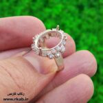 رکاب زنانه مدل برلیان جنس نقره اعلاء رکاب فارسی