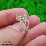 رکاب انگشتر خانمها نقره باکیفیت بالا رکاب فارسی