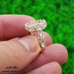 رکاب انگشتر زنانه اردیبهشت جنس نقره وزن کم رکاب فارسی