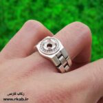 رکاب انگشتر ساعتی نقره ( بند متحرک ) رکاب فارسی