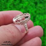 رکاب انگشتر آنجل نقره زنانه درشت رکاب فارسی
