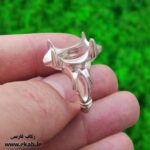رکاب 4 چنگ نقره مردانه رکاب فارسی