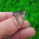 رکاب مردانه تور نقره طرح Patina رکاب فارسی