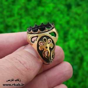 رکاب برنجی سه گل مردانه رکاب فارسی