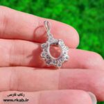 گردنبند نقره ریز آماده نصب نگین و ساخت زیورالات رکاب فارسی