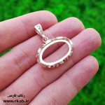 گردنبند افقی نقره بدون زنجیر فروشگاه رکاب فارسی