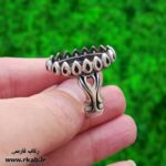 رکاب نقره درشت سایز رکاب فارسی مرجع انگشتر