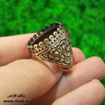 رکاب مردانه قلمزنی بدلی سیاه قلم در فروشگاه رکاب فارسی
