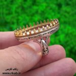 خرید آنلاین رکاب نقره مردانه درشت و اسپرت رکاب فارسی