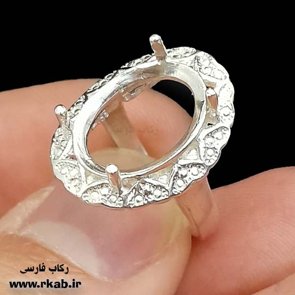 رکاب نقره زنانه فیروزه رکاب فارسی