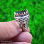 رکاب نقره مشابه قلمزنی رکاب فارسی