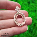 قاب نقره سلجوقی برای ساخت گردنبند رکاب فارسی
