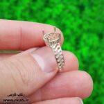 رکاب نقره زنانه هاشور رکاب فارسی