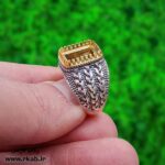 رکاب نقره رشت چهارگوش مردانه رکاب فارسی