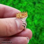 انگشتر زنانه تولیدی نقره رکاب فارسی