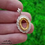 مدال نقره سنگی مجلسی رکاب فارسی