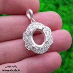 خرجکار زیورالات نقره قاب گردنبند رکاب فارسی