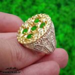 رکاب نقره چند سنگ مردانه رکاب فارسی